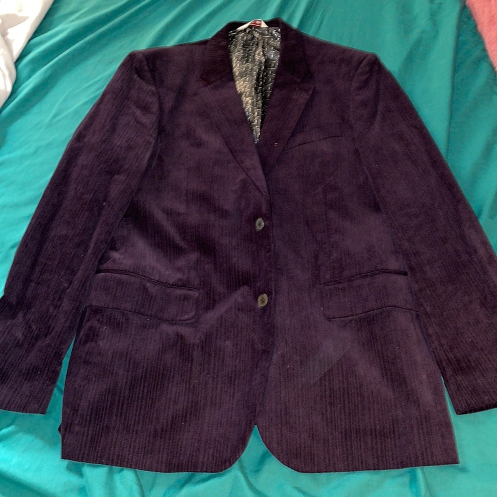 Original Penguin Purple Corduroy Blazer Size XL